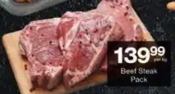 Checkers Beef Steak Pack offer