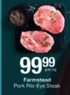 Checkers Farmstead Pork Rib-Eye Steak offer