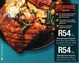 Checkers Steakhouse Classic Beef Eye-Canha Steak offer