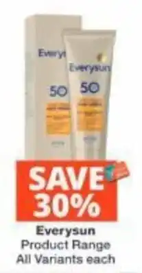 Checkers EverySun Product Range offer