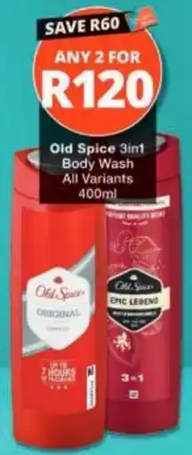Checkers Old Spice 3in1 Body Wash offer