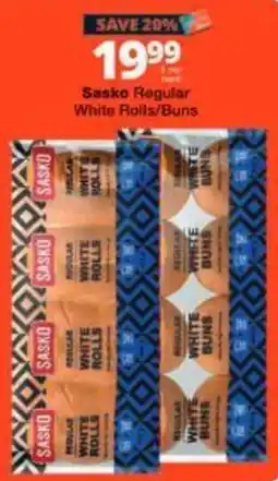 Checkers Sasko Regular White Rolls/Buns offer