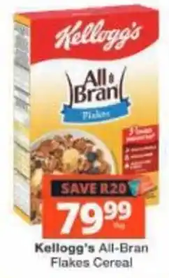 Checkers Kellogg's All-Bran Flakes Cereal offer