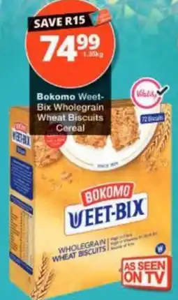 Checkers Bokomo Weet-Bix Wholegrain Wheat Biscuits Cereal offer