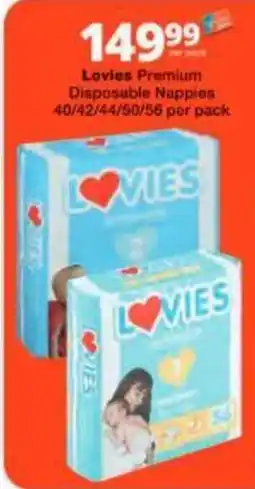 Checkers Lovies Premium Disposable Nappies offer
