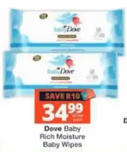 Checkers Dove Baby Rich Moisture Baby Wipes offer
