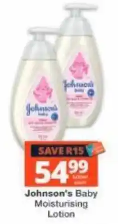 Checkers Johnson's Baby Moisturising Lotion offer