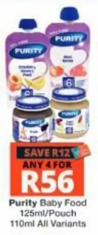 Checkers Purity Baby Food offer
