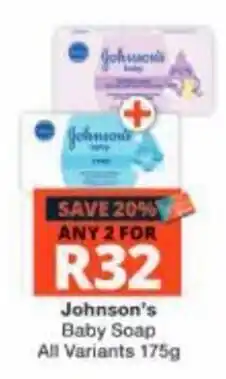 Checkers Johnson's Baby Soap offer