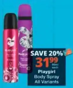Checkers Playgirl Body Spray offer