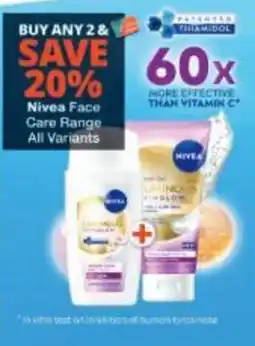 Checkers Nivea Face Care Range offer