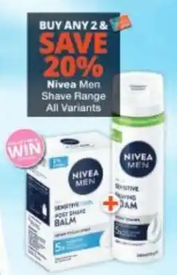 Checkers Nivea Men Shave Range offer