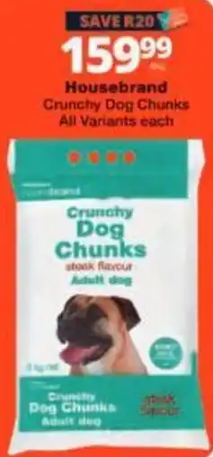 Checkers Housebrand Crunchy Dog Chunks offer