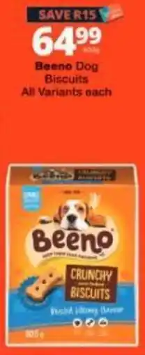 Checkers Beeno Dog Biscuits offer