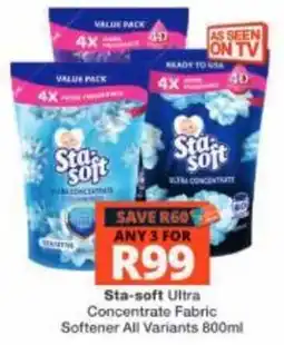 Checkers Sta-soft Ultra Concentrate Fabric Softener All Variants offer