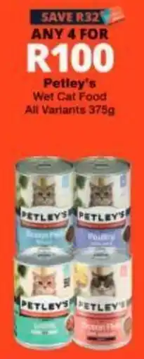 Checkers Petley's Wet Cat Food offer
