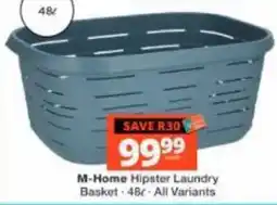 Checkers M-Home Hipster Laundry Basket offer