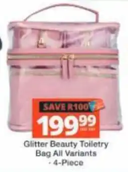 Checkers Glitter Beauty Toiletry Bag offer