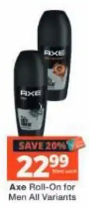 Checkers Axe Roll-On for Men offer