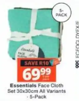 Checkers Essentials Face Cloth offer