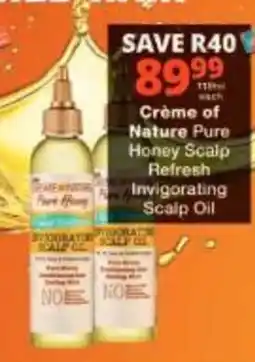 Checkers Crème of Nature Pure Honey Scalp Refresh Invigorating Scalp Oil offer