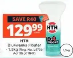 Checkers HTH Blu4weeks Floater offer
