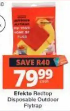 Checkers Efekto Redtop Disposable Outdoor Flytrap offer