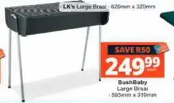 Checkers BushBaby Large Braai offer