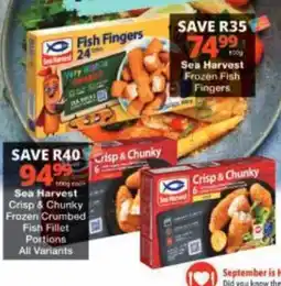 Checkers Sea Harvest Fish Fingers offer