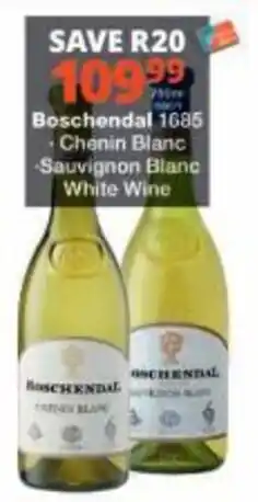 Checkers Boschendal 1685 - Chenin Blanc - Sauvignon Blanc White Wine offer