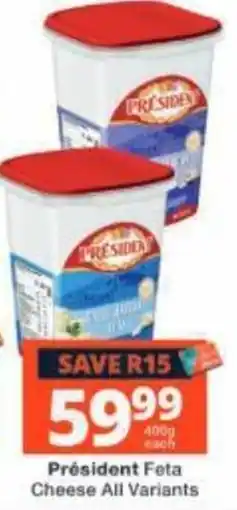 Checkers Président Feta Cheese offer