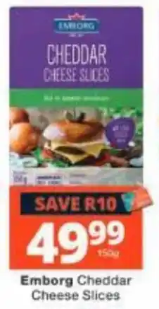 Checkers Emborg Cheddar Cheese Slices offer