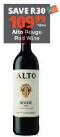Checkers Alto Rouge Red Wine offer