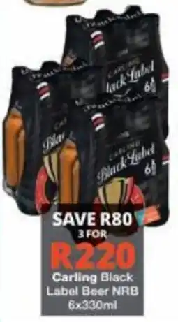 Checkers Carling Black Label Beer NRB offer