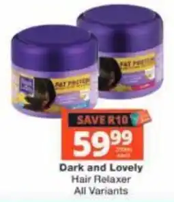 Checkers Dark and Lovely Hair Relaxer offer