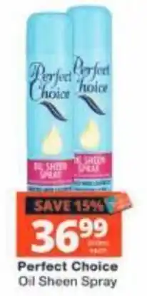 Checkers Perfect Choice Oil Sheen Spray offer