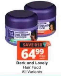 Checkers Dark and Lovely Hair Food offer