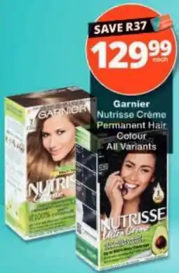 Checkers Garnier Nutrisse Crème Permanent Hair Colour offer