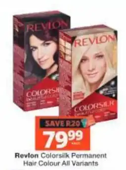 Checkers Revlon Colorsilk Permanent Hair Colour All Variants offer