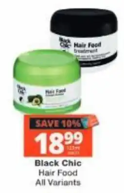 Checkers Black Chic Hair Food offer