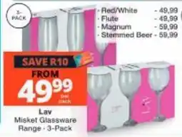 Checkers Lav Misket Glassware offer