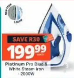Checkers Platinum Pro Blue & White Steam Iron offer