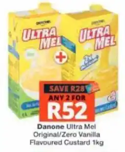 Checkers Danone Ultra Mel Custard offer