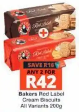 Checkers Bakers Red Label Cream Biscuits offer