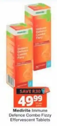 Checkers Medirite Immune Defence Combo Fizzy Effervescent Tablets offer