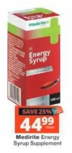 Checkers Medirite Energy Syrup Supplement offer
