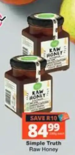 Checkers Simple Truth Raw Honey offer