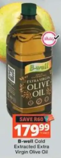Checkers B-well Cold Extracted Extra Virgin Olive Oil offer