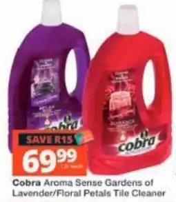 Checkers Cobra Aroma Sense Gardens of Lavender/Floral Petals Tile Cleaner offer