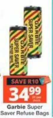 Checkers Garbie Super Saver Refuse Bags offer